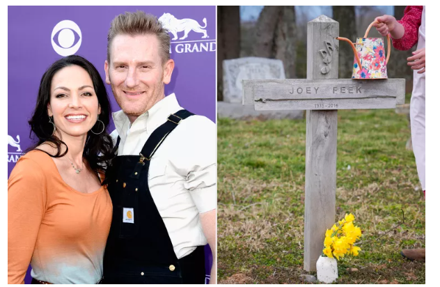 Joey and Rory Feek in 2013; Indiana Feek in 2025. Photo: Frazer Harrison/ACMA2013/Getty; Rory Feek/Instagram